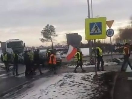 Protest w Łoniowie.