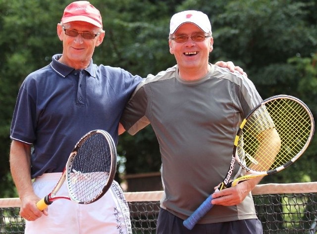 Wiesław Wyszkowski i Waldemar Rępa od lat wspólnie walczą na korcie.