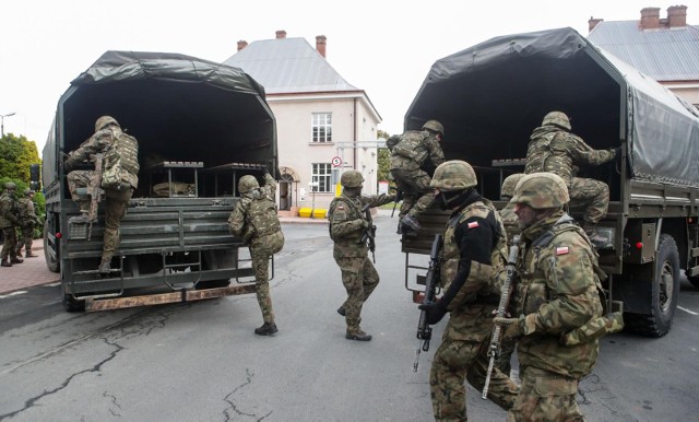 Ćwiczenia policji w województwie łódzkim. (zdjęcie ilustracyjne)