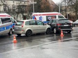 Wypadek w Zielonej Górze. Zderzyły się dwa samochody. Zobacz zdjęcia Czytelnika 