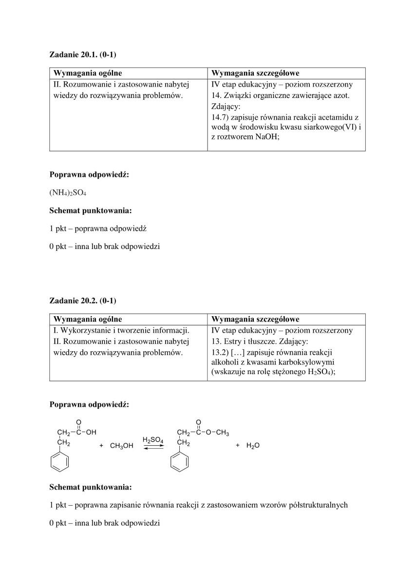 Matura z chemii 2018 r. z Wydziałem Chemii Uniwersytetu Jagiellońskiego [ODPOWIEDZI] 