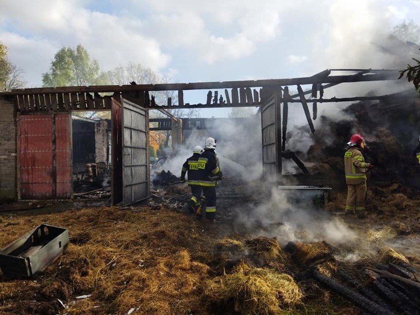 W Męciszowie w gminie Zwoleń spłonęła stodoła. Śledczy...