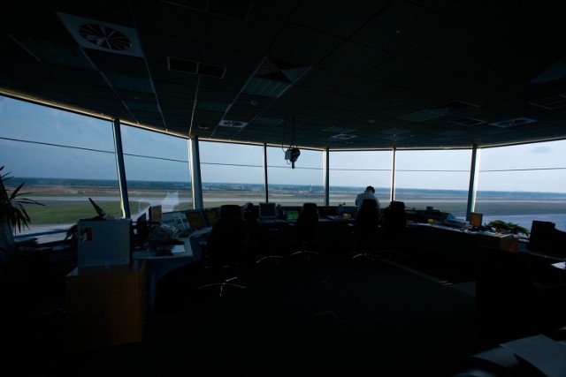 Wieża kontroli lotów na Katowice Airport