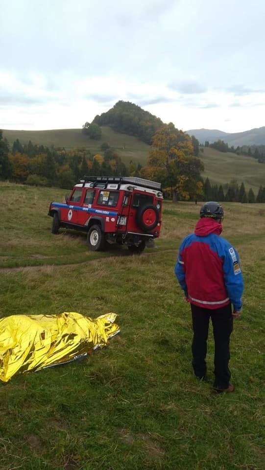 Pieniny. Śmigłowiec musiał pomoc rannemu rowerzyście [ZDJĘCIA]