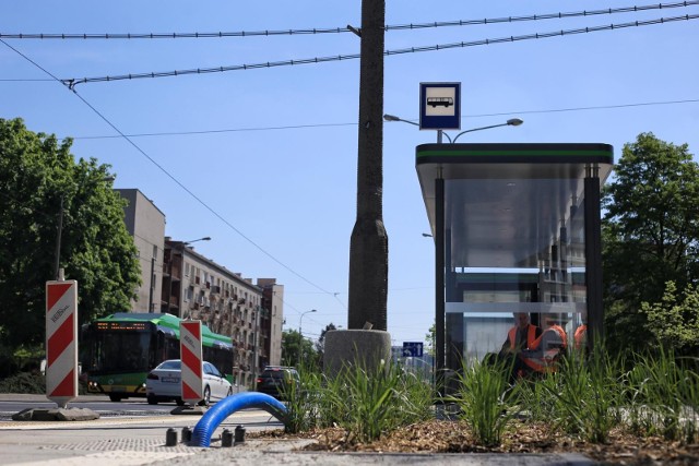 W ubiegłym roku oddano przebudowany i powiększony przystanek na Ogrodach, o długości 60 metrów