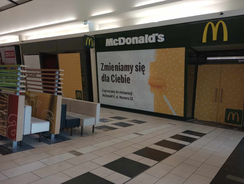 Restauracja McDonald's w Galerii Słonecznej w Radomiu zamknięta. W lokalu trwa generalny remont. Zobacz zdjęcia