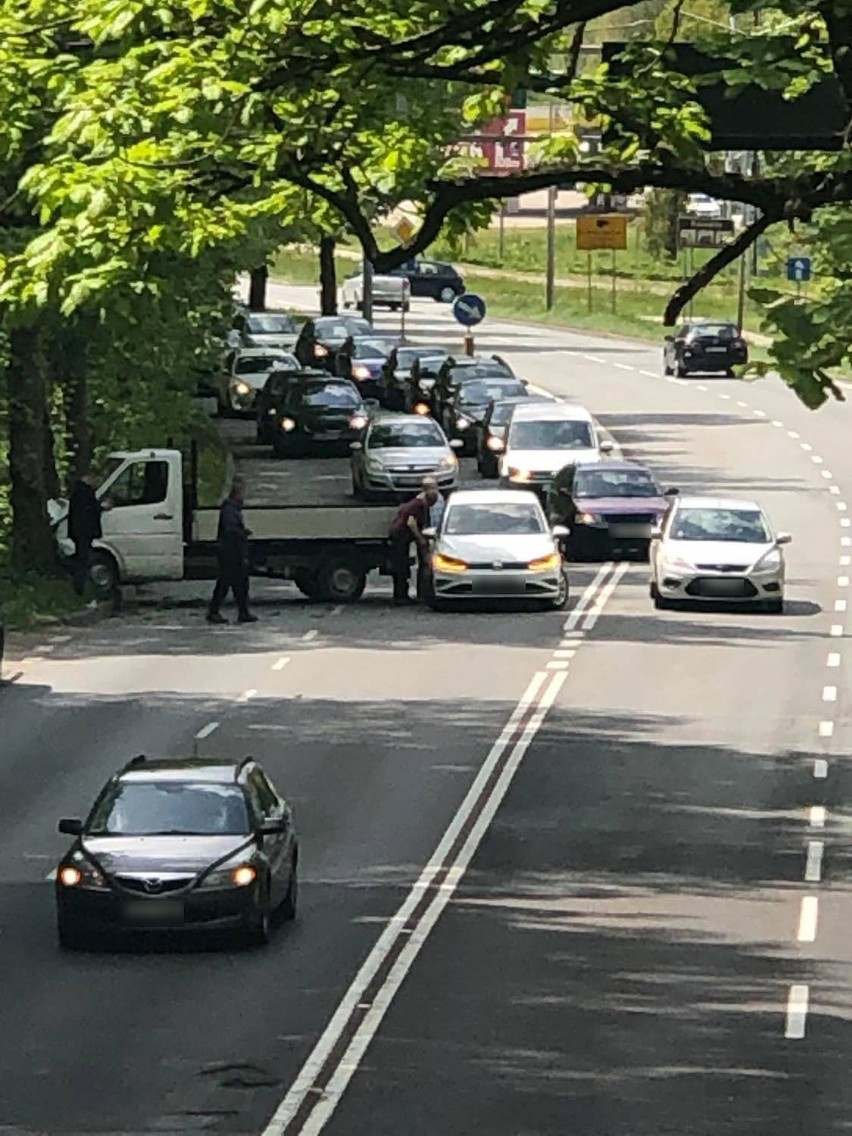 Wypadek na ul. Gdańskiej w Koszalinie