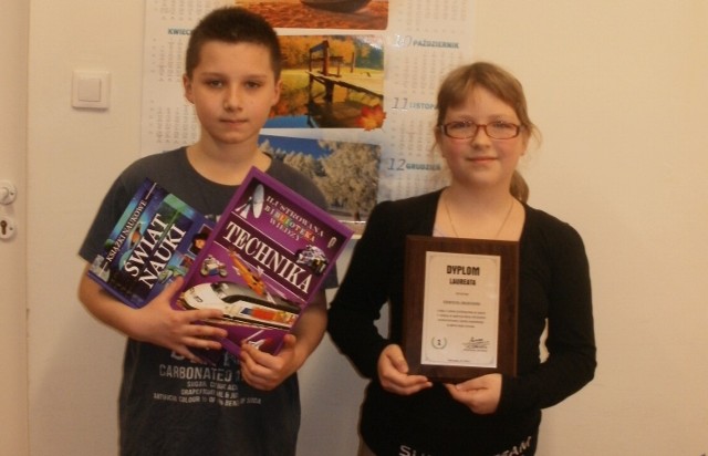 Katarzyna Jakubowska i Jakub Wójcicki ze szkoły podstawowej w Skaryszewie zostali laureatami konkursu z języka angielskiego.