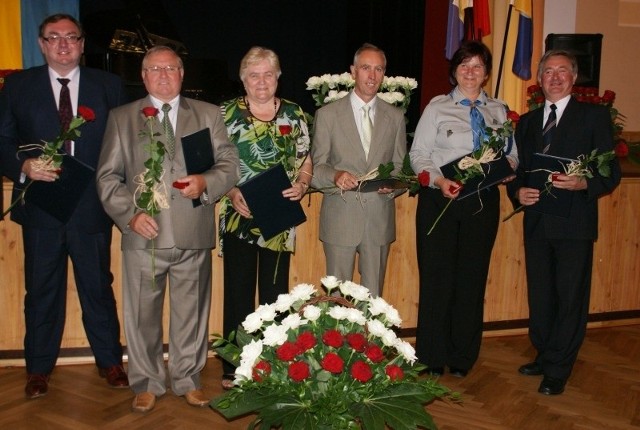 Od lewej: Krzysztof Kasprzyk, Sylwester Kuzaj, Łucja Duda, Tadeusz Rutko, Ewa Bebłot, Ernest Hober.