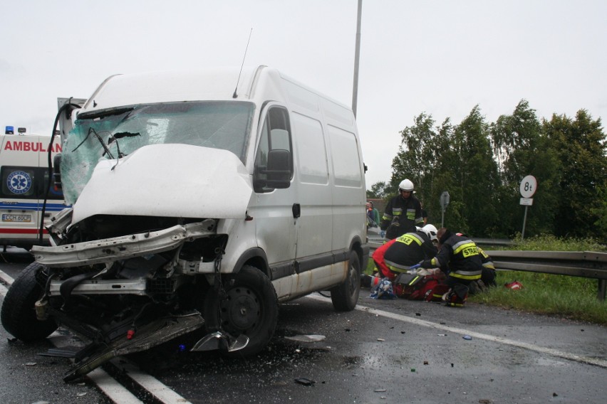 Wypadek autokaru Gdynia-Katowice w Głogówku Królewskim