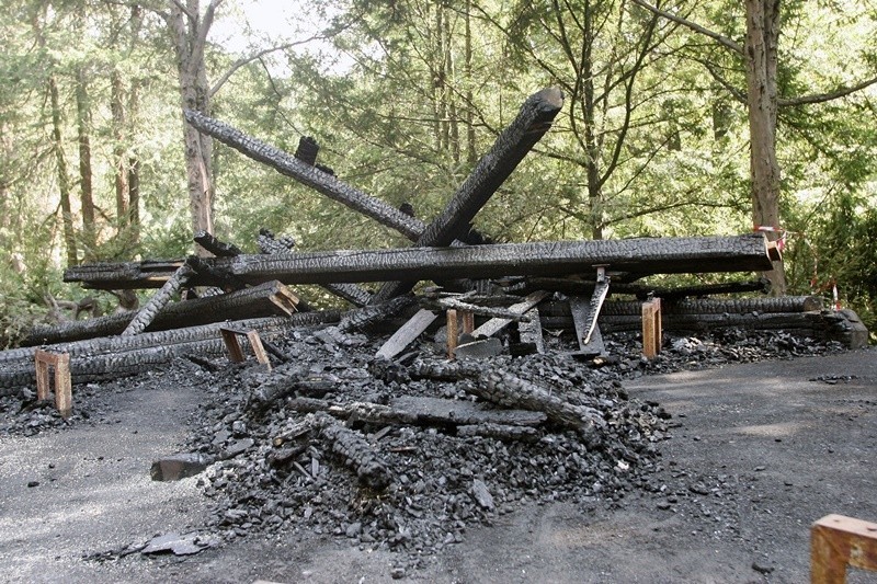 W Parku Południowym spłonęła ponad stuletnia altana. To podpalenie? [ZDJĘCIA]                                 
