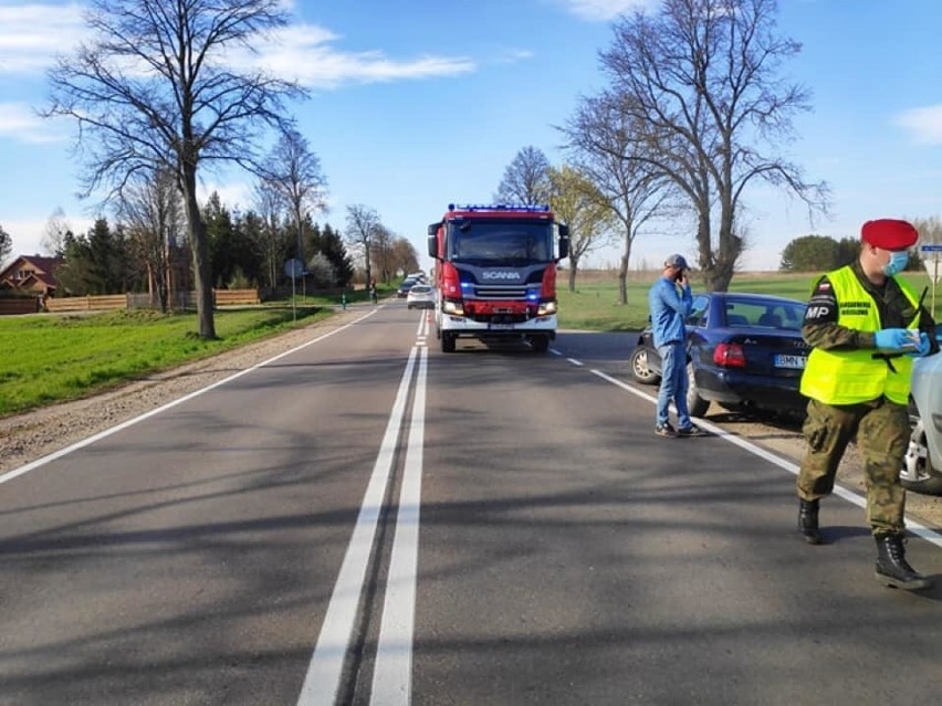 Dobrzyniewo Duże. Wypadek na DK 65. Zderzenie trzech aut. Droga była zablokowana [ZDJĘCIA]