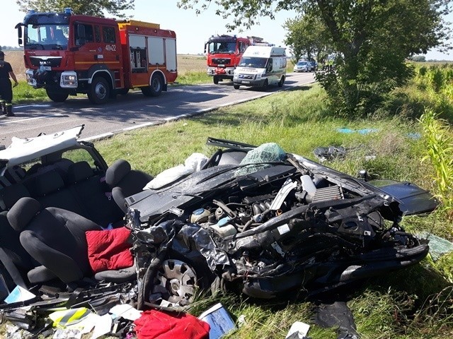 Wypadek wrocławskiego policjanta w okolicach Czarnkowa