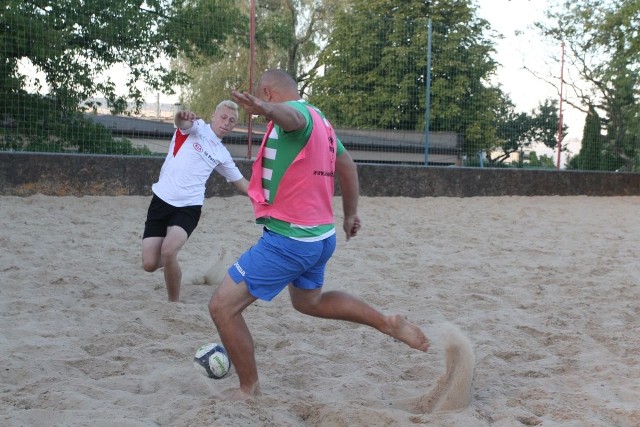 Fragment turnieju piłki nożnej plażowej w Kielcach