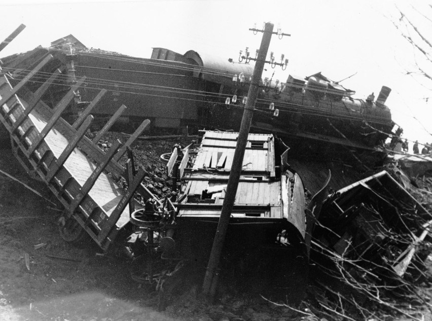 Katastrofa kolejowa pod Rogowem. Rok 1931.
