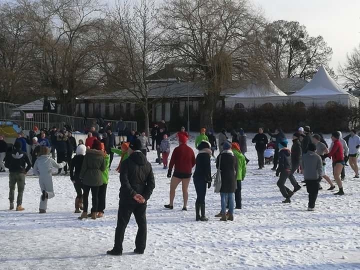 Kąpiel w Morskim Oku 21.01.2017