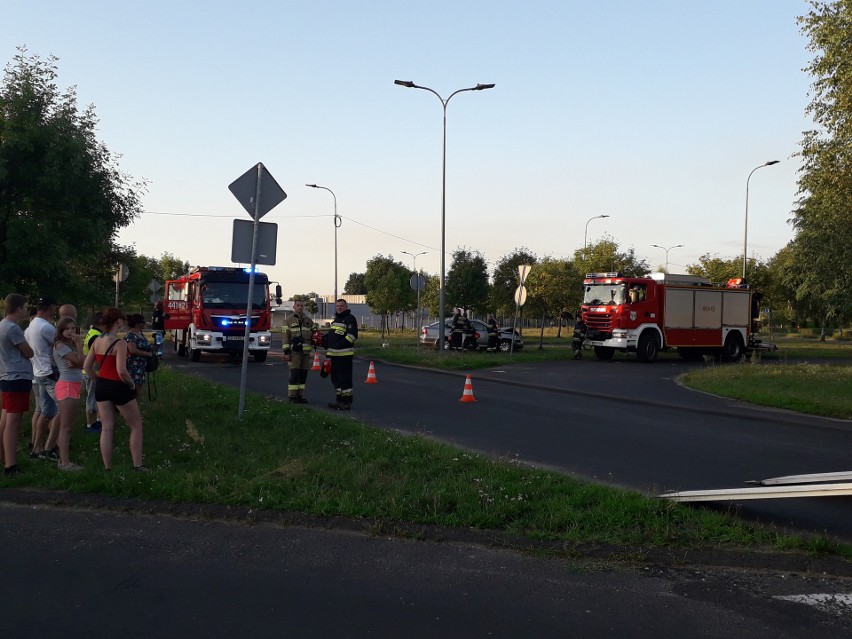 Do kolizji doszło na ulicy Wybickiego w Dąbrowie Górniczej