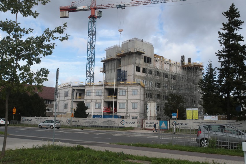 Nowy budynek szpitala przy ul. Arkońskiej w budowie...