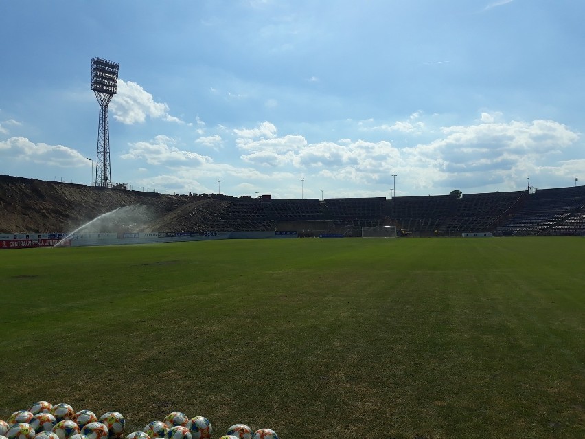 Budowa nowego stadionu Pogoni Szczecin - stan na 18 czerwca.