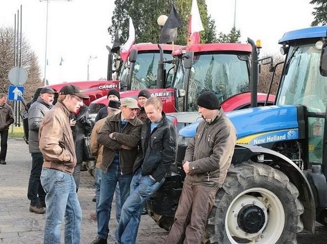 W marcu ubiegłego roku rolnicy protestowali  w Grudziądzu