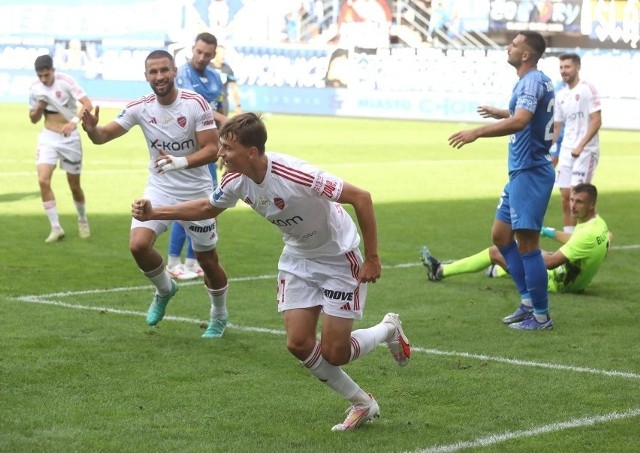 Dawid Drachal strzelił trzy bramki w meczu Ekstraklasy.