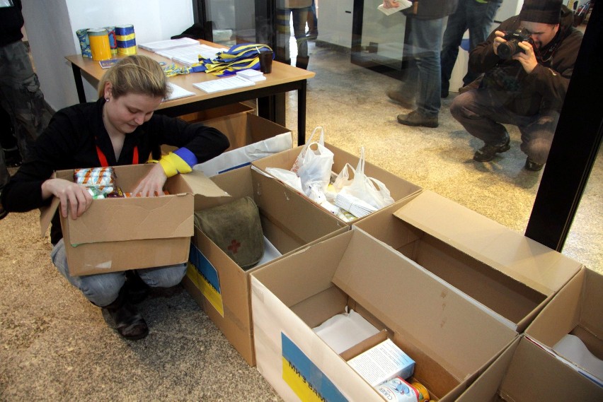 W Lublinie trwa zbiórka darów dla potrzebujących na Ukrainie