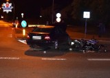 Kierowca mercedesa zderzył się z motocyklistą w Janowie Lubelskim. Kierujący jednośladem trafił do szpitala