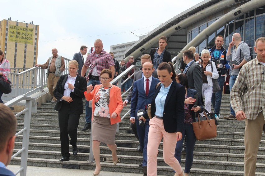 Premier Ewa Kopacz przed Okiem Miasta w Katowicach