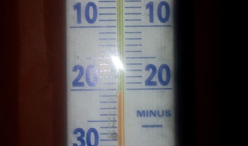 W Łopusznie, w sobotę około 19.50, było minus 21 stopni -...