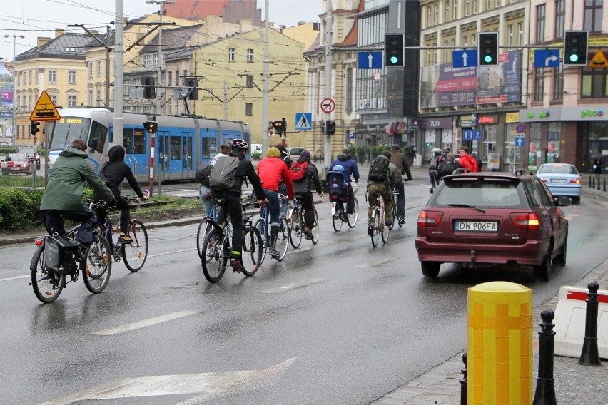 Masa Krytyczna na ulicach Wrocławia