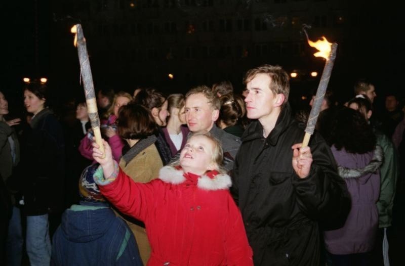 Sylwester w Raciborzu Plac Długosza - lata 90-te