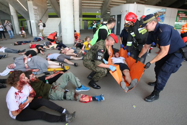 Ćwiczenia antyterrorystyczne na Stadionie Wrocław