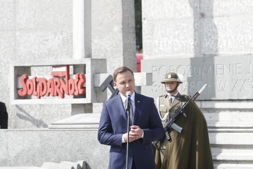 Prezydent Andrzej Duda w Jastrzębiu na uroczystościach...