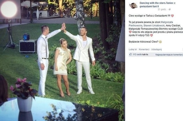 Łukasz Kadzewicz też zatańczy? (fot. screen z Facebook.com)