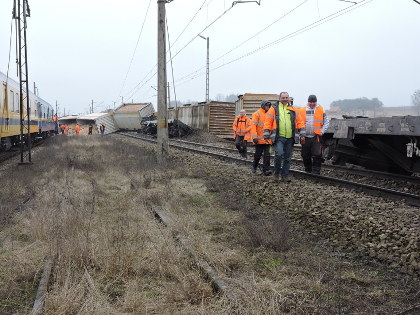 Pociąg towarowy wykoleił się na trasie kolejowej Białystok -...