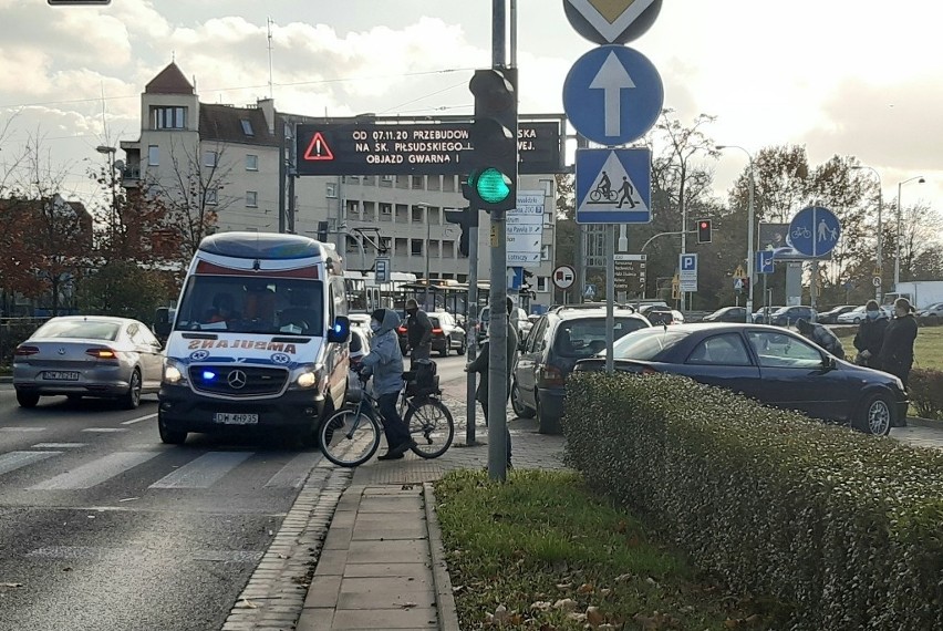 Wypadek przy moście Szczytnickim we Wrocławiu 5.11.2020