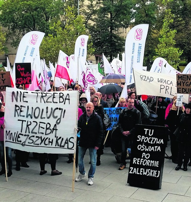 Reformie edukacji sprzeciwiają się nauczyciele. Protestowali już kilkakrotnie, także w Poznaniu. Teraz planują strajk generalny