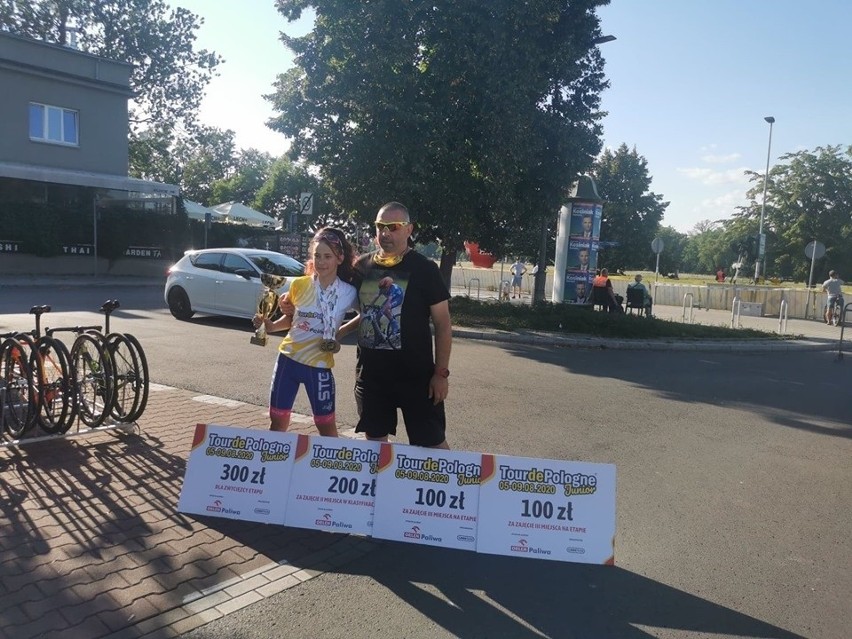Weronika Wąsaty ze Stargardzkiego Towarzystwa Cyklistów zdobyła srebro w Tour de Pologne Junior!