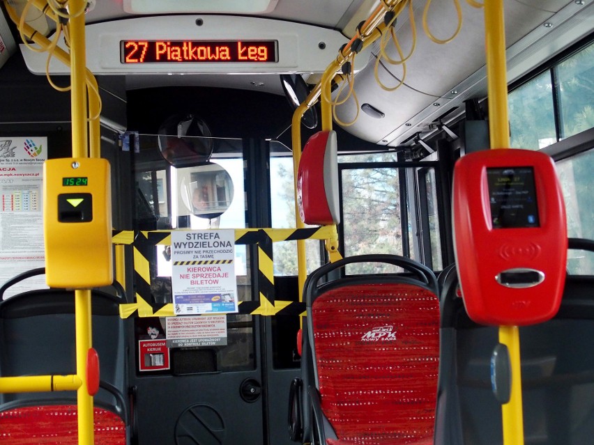 Koronawirus Nowy Sącz. Nowe zabezpieczenia w autobusach MPK w Nowym Sączu