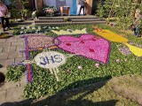 Boże Ciało w Brzezinach. Parafia świętego Franciszka w Brzezinach przygotowała piękny kwiatowy dywan. Zobacz zdjęcia