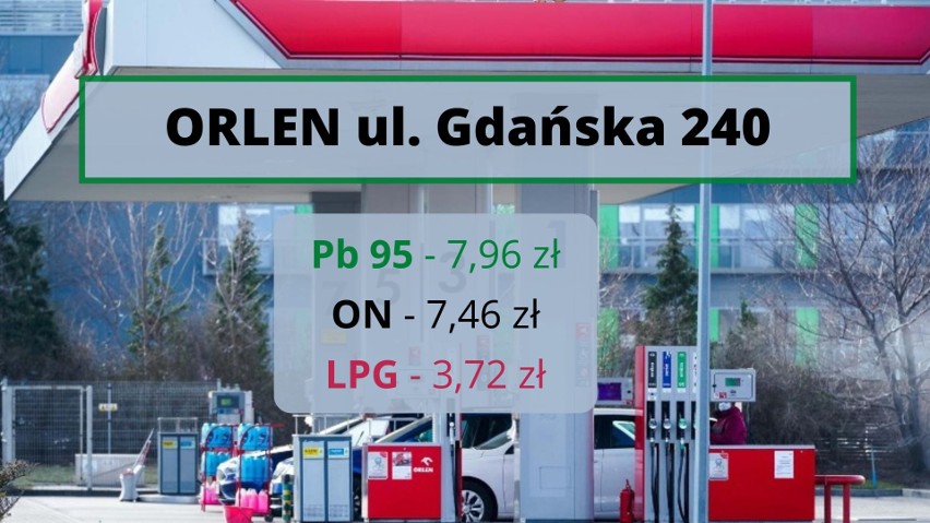 Tyle kosztuje paliwo na stacjach w Bydgoszczy. 8 zł za litr benzyny coraz bliżej!