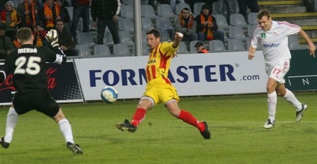 Ernest Konon strzelił w piątek swojego pierwszego gola w ligowym meczu w Kielcach.