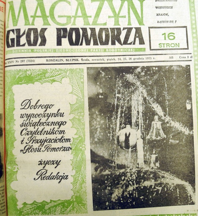Wydanie Głosu Koszalińskiego z grudnia 1975 roku