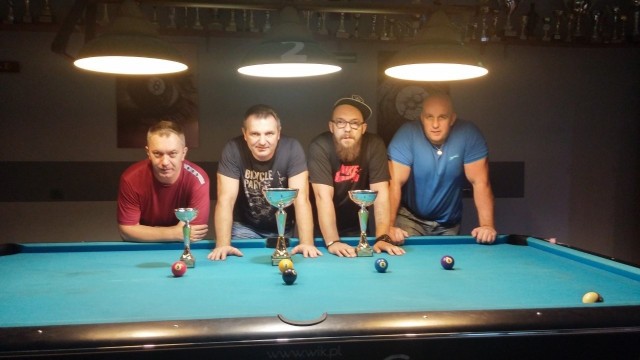 Od lewej Szymon Sadlik, Tomasz Sadlik, Krystian Tanasiewicz i Krzysztof Śliwiński