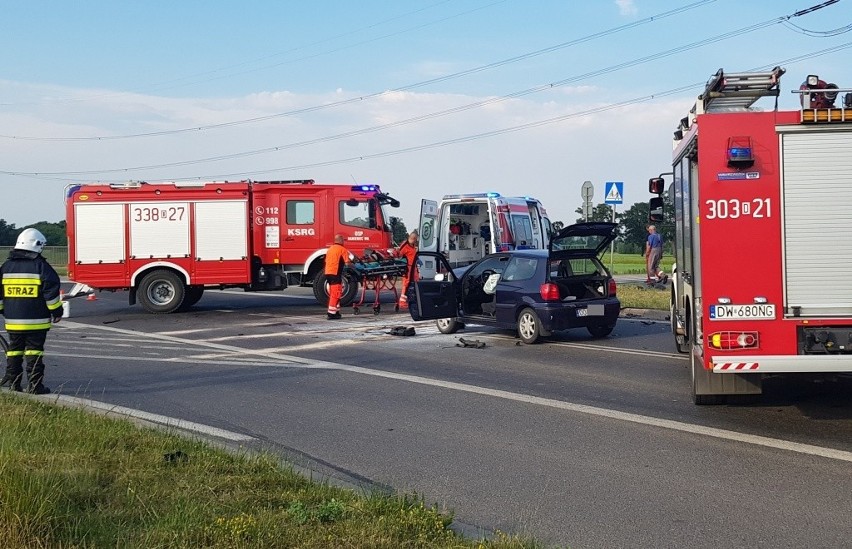 Wypadek na wschodniej obwodnicy Wrocławia - 30 maja 2018