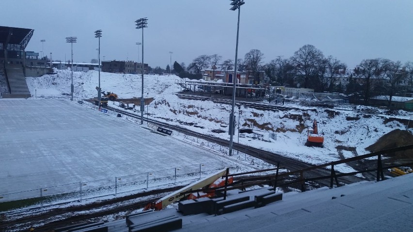 Stadion Pogoni - 4 stycznia 2021.