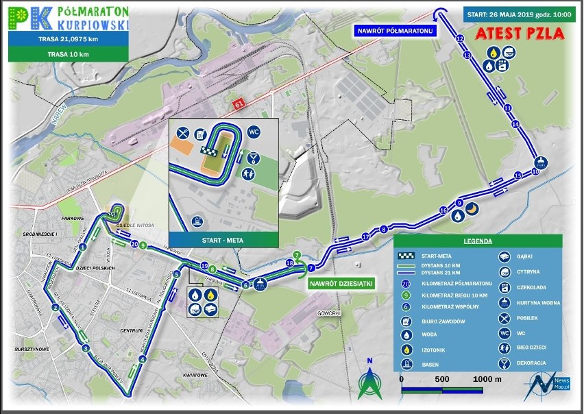 Ostrołęka. Półmaraton Kurpiowski 2019. Utrudnienia w ruchu. O tym warto pamiętać w niedzielę 26.05.2019