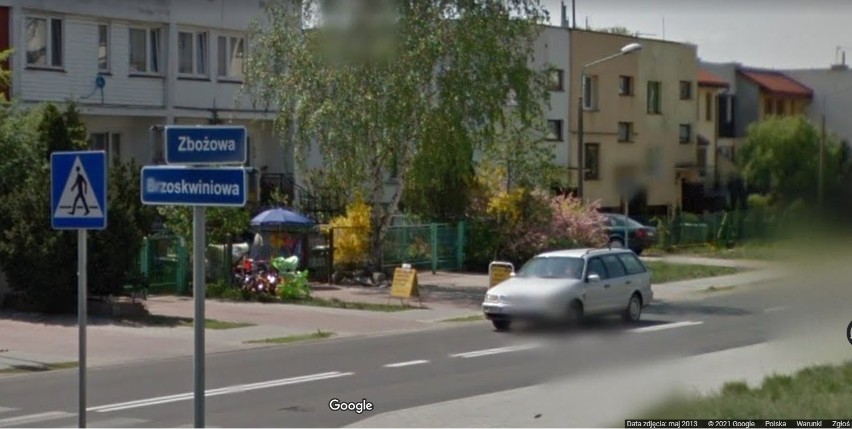 Ulica Zbożowa w Toruniu....