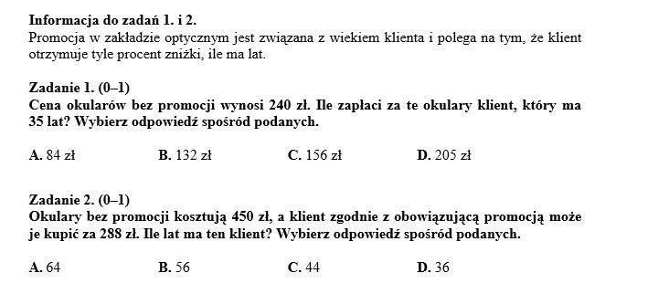 Egzamin gimnazjalny 2014 MATEMATYKA: Figury i potęgi na teście - ARKUSZE CKE - ODPOWIEDZI - KLUCZ