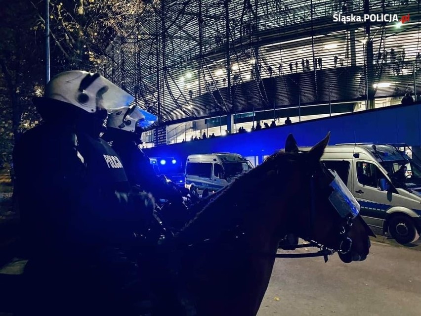 Policja wkroczyła do akcji, gdy na stadionie Górnika Zabrze...
